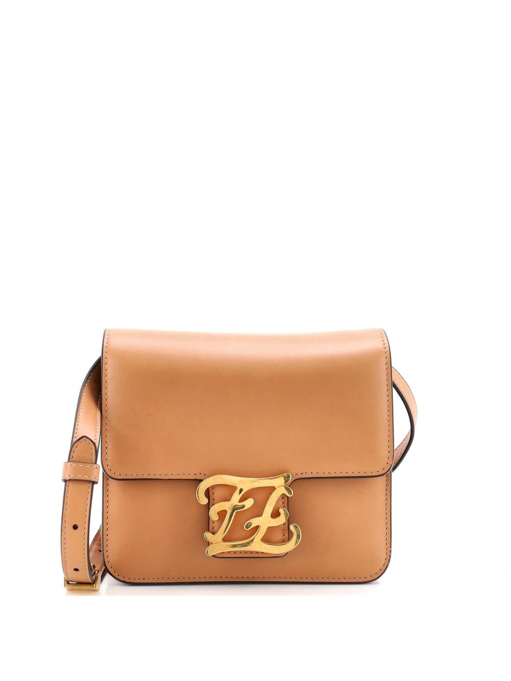 Fendi Karligraphy Crossbody Bag Leather #365613F94B